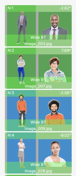 Body in center and head top