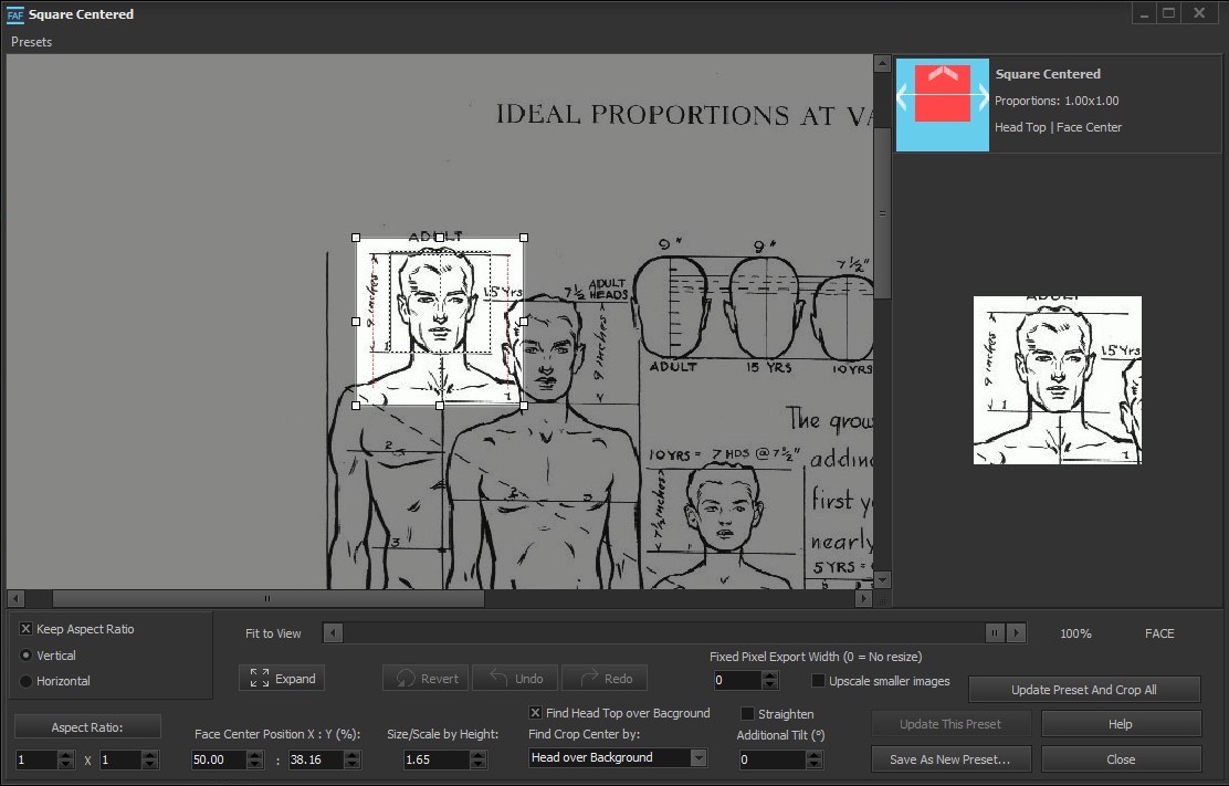 Crop Setup Panel
