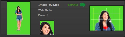 Frame-A-Face Interface: File list item