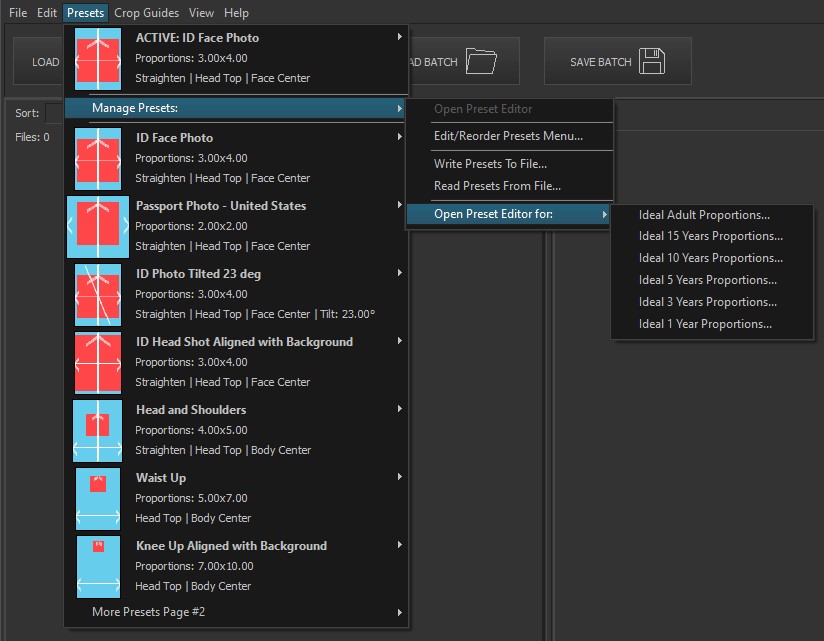 Manage Presets