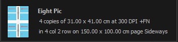 Frame-A-Face templated export menu bar