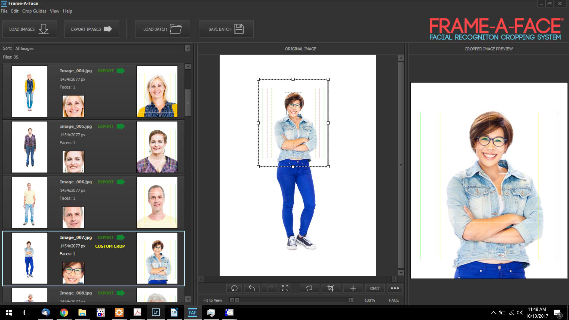 Frame-A-Face Screen Shot